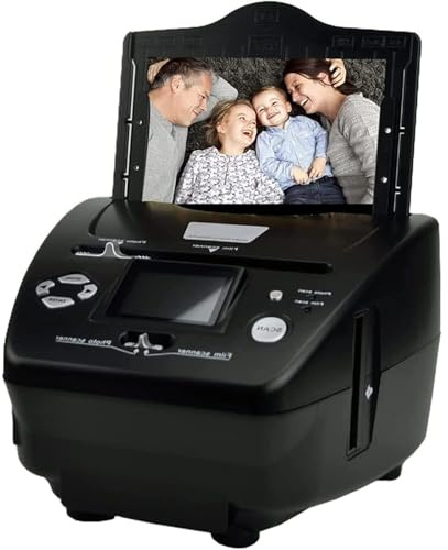 Filmslidescanner, 16 MP bärbar filmscanner, 2,4 tums LCD-skärm fotoscanner, för konvertering av 135 mm filmer, 35 mm diabilder, negativ
