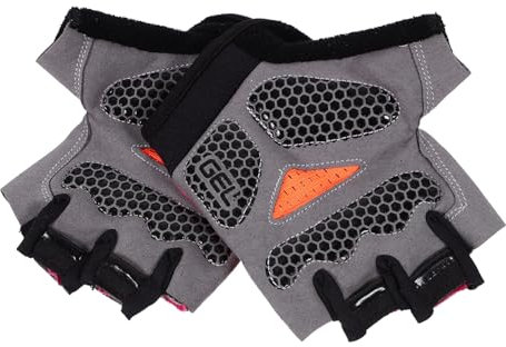 OATIPHO Halbfinger Handschuhe Für Damen Und Herren Atmungsaktive Sporthandschuhe Für Outdoor Aktivitäten Anti Rutsch Design Pink Größe S Ideal Für Radfahren Und Fitness