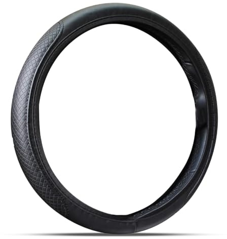 Funda para Volante de Coche, Funda Elástica para Volante, Diámetro 37-38 cm, Funda para Volante, Funda para Volante para Hombre y Mujer, Negro