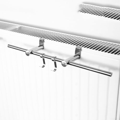 Radiateur porte-serviettes réglable en acier inoxydable pour radiateur pouvant supporter des vêtements lourds jusqu'à 10 kg (40 cm)