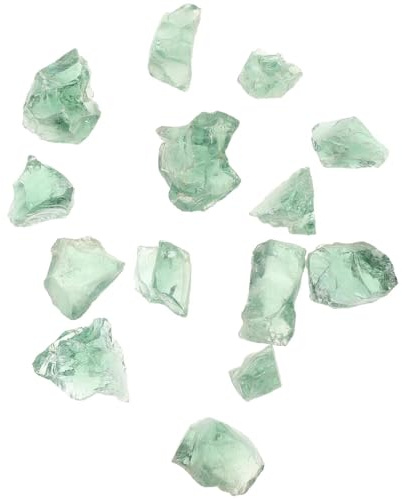 FONDOTIN Piedras de Vidrio para Acuario LB Grava Decorativa Natural para Paisajismo de Peceras Jardinería de Plantas Macetas y Estanques Accesorios Acuáticos Fáciles de Limpiar