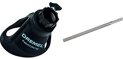 Dremel 568 Kit de déscellement des joints de carrelage pour enlever les joints entre des carreaux & 570 Foret à Enlever Joint Carrelage, Diamètre 3,2 mm pour Outil Multifonction Rotatif