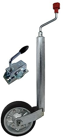 trailer parts4u ALKO 1222437 AL-KO Roue Jockey Ø 48 300 kg antidérapante pour remorque, Caravane, Camping-Car, Camping