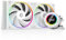 ID-COOLING SL240 WHITE CPU Liquid Cooler with Display, Customizable 2.1 LCD Display for Images or Performance Metrics, 240mm AIO Cooler, Dual AF127 ARGB Fans, Fits Intel/AMD