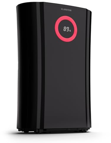 Klarstein Luftentfeuchter Elektrisch bis 20m2, Smart Luftentfeuchter für Wohnung, Bad & Keller, Luft-Entfeuchter Leise, Elektrischer Dehumidifier mit WLAN IoT App, Bautrockner mit 20 L Kapazität