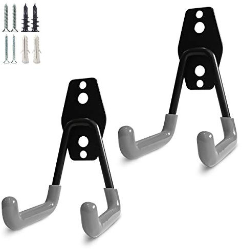 PYBTOOL Robusto gancio universale per la conservazione del garage, gancio da parete in acciaio, organizer per attrezzi da garage e da giardino, ganci da parete universali, ganci in acciaio per garage