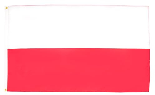 AZ FLAG - Lote de 2 banderas de Polonia - 90 x 60 cm - Bandera polaca 100% poliéster con ojales metálicos integrados