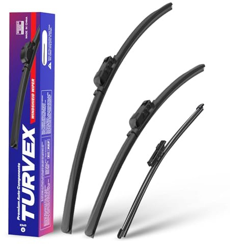 Wiper Blades for Volkswagen VW ID.4 SUV 2020 to 2025 | Front Window Wiper and Rear Wiper Set, 28 18 11 Windscreen Wipers Blade Set - Quiet & Easy Installation (2+1)