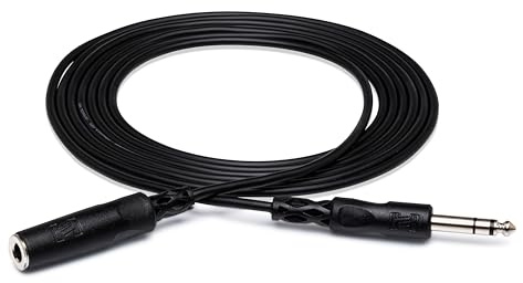 Hosa HPE-325 1/4 Inch TRS to 1/4 Inch TRS Headphone Extension Cable, 25 Feet