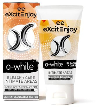 EXCITE O-WHITE kräm för kvinnor och män. Lättar upp och vårdar huden i armhålan, skrevet och dina intima områden. 50 ml