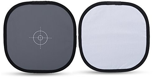 Tarjeta de balance de blancos, tarjeta de referencia de balance de grises con 30 cm 18% plegable con bolsa de transporte, portátil, lavable y anti-deformación para accesorios de fotografía