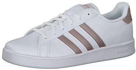 Adidas Unisex Kinder Sneaker Grand Court K Ftwwht Coppmt Glopnk 32 EU
