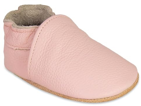 HMIYA Chaussures Cuir Souple Bébé Chaussons Premiers Pas Bebe pour Garçon Fille Nourrisson Efant