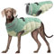 Kuoser Winter Hundejacke für mittelgroße Hunde – Wasserdichter & Winddichter Hundemantel mit Fleecefutter, Reißverschluss, D-Ring & Reflektoren – Warme Outdoor Hundebekleidung für Herbst & Winter, L