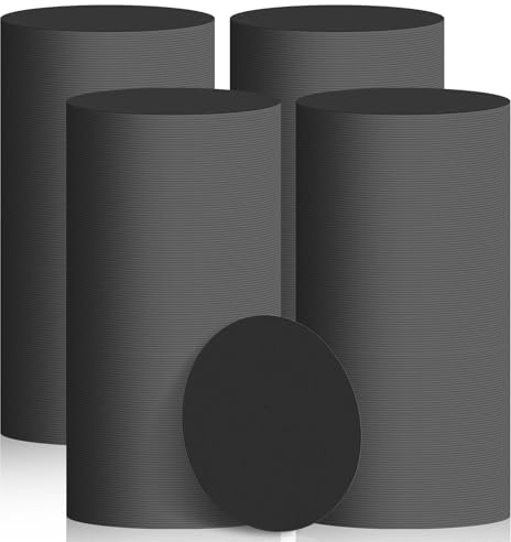 TaoBary 800 Pcs Round Cardboard Coasters Bulk, 4 Inch 1mm Thick,Black
