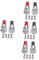 ABOOFAN 4sets Pressure Cooker Safety Valve Panela De Pressao Pressure Cooker Vent Pipe Wmf Pressure Cooker Parts Ninja Foodi Parts Cooker Sealing Ring Pressure Cooker Ear Aluminum 6pcs*4
