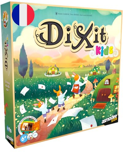 Asmodee - Dixit Kids - Libellud - Samarbetsspel för barn - brädspel för familjen - illustrerade bilder - från 6 år - 3 till 6 spelare - 25 min - svensk version.
