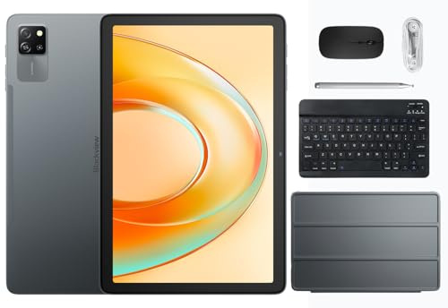 Blackview Tab 60 Pro | 10.1″ HD+ IPS 60Hz | 24 GB RAM + 128 GB(2 TB) | Unisoc T606 Octa-Core | 8MP + 5MP | GPS | Tablet LTE | Dual SIM | Face Unlock | 2 años de garantía | Gris Volcán | Gift Set