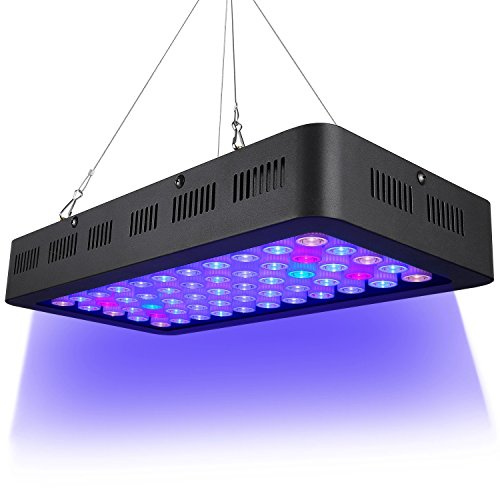 ARKNOAH LED Aquarium Light 165W, Full Spectrum Fish Tank Light Dimmable Brightness for Freshwater and Saltwater Aquariums, Energy-Efficient Coral & Plant Growth