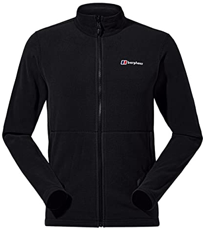 Berghaus Herren Prism Micro Polartec Fleece-Jacke | Zusätzliche Wärme | Besonders bequem Midlayer, Schwarz/Schwarz, XL