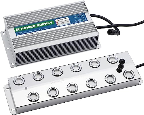 Mxmoonant Fabricante de Niebla de 12 Cabezales Nebulizador ultrasónico Humidificador de Niebla 8.4L/H 400W para la conservación de Alimentos de la atmósfera del Festival del Paisaje hidropónico