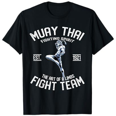 Muay Thai Fight Team - Cadeau de Boxe thaïlandaise et Kickboxing T-Shirt
