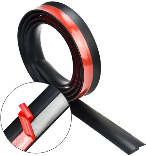 DIKEBAO Übergangsschiene Selbstklebend Übergangsleiste Laminat Abschlussleiste Vinyl Abschlussprofil PVC Übergangsprofil 2m Teppichschienen Vinylboden Abschlussleiste für Teppich Boden (Schwarz 35mm)