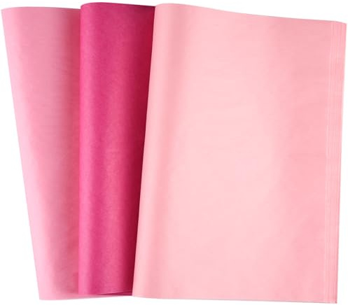 CHRORINE 50 hojas de papel de seda rosa multicolor para regalo, papel de seda para envolver en masa para San Valentín, baby shower, boda, cumpleaños, bricolaje y decoración artesanal