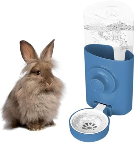 Distributeur Eau Lapin | 600ML Abreuvoirs pour Petits Animaux | Suspendue Abreuvoir Automatique Anti-Goutte Biberon Cochon d'Inde Hamster Chinchilla Hérisson Furet