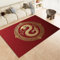 Teppich Schlafzimmer Pflegeleicht - Rot Teppich Kurzflor Waschbar Bodenmatte 180 x 240 cm für Wohnzimmer und Jugendzimmer Jungen Yin und Yang traditioneller chinesischer Drache Teppiche
