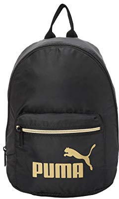 PUMA Damen WMN Core Seasonal Archive Backpack Rucksack, Black-Gold, OSFA