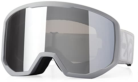 Ski & Snowboard Goggles Men Women, Over-Glasses Interchangeable Foam