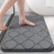Homaxy Memory Foam Badezimmerteppich rutschfest Badematte Weich Badteppich Saugfähige Badvorleger Waschbar Pflegeleichte Duschvorleger - 60 x 120 cm, Dunkelgrau