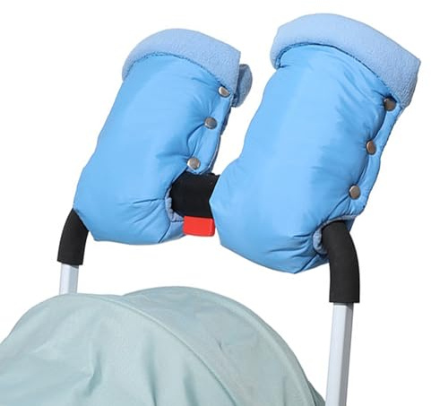 1 par de orejeras de invierno para cochecito de bebé, calentador de manos, carrito, guantes, accesorios para exteriores, cochecitos de bebé