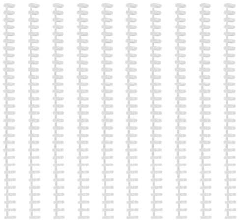 Amosfun Lot de 10 Spirales Plastiques Blanches pour Cahiers A4/b5 30 Trous, Bandes de Reliure Flexibles, Légères et Coupables à Volonté, Accessoires DIY pour Classeurs et Organisation