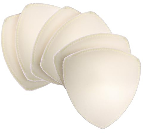 ElevateTech Triangle Bra Inserts Pads, 3Pairs Removable Sewn Edges Bra Pad Insert for Women Breathable Bras Cups Inserts