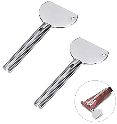 ZHome Metal Tube Squeezer Keys Salon Toothpaste Tube Squeezers 2PCS