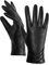 GSG SINCE 1998 Echtes Lammfell Lederhandschuhe für Damen Warm Gefütterte Touchscreen Winterhandschuhe