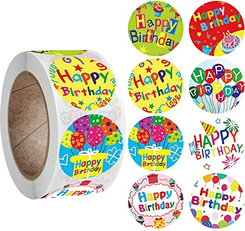 Adesivi, 500 pezzi, confezione autoadesiva, scrapbooking, regali, artigianato, busta, sigillatura, caramelle, biscotti, accessori per feste di compleanno (Tipo 1)