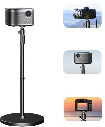 SKERELL Projektor Bodenständer Beamer Ständer Universal Kamera Bodenständer, Schmieden aus hochwertiger Aluminiumlegierung justierbare Höhe perfekt für Büro, Zuhause, Bühne oder Studio