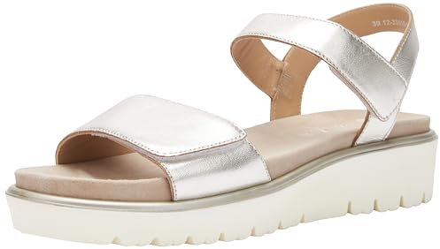 ara Damen Bilbao Sandale, Platin, 37 EU