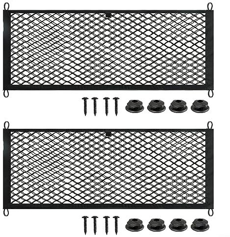 2-pack bilförvaringsnät Elastiskt förvaringsnät Bilinresutrustning Bilförvaringsnät Förvaringsnät för husbilar för bagageutrymme, husbil, båtar (25 x 60 cm)