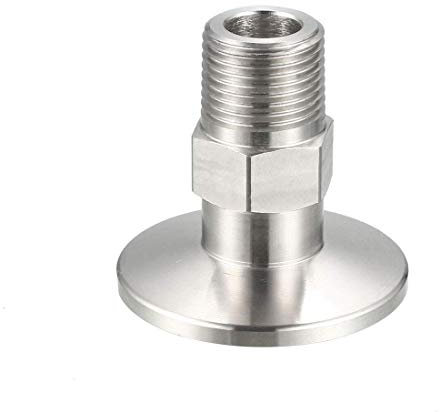 XYWHPGV Sanitär-Rohrverschraubung 3/8 PT Außengewinde auf 1,57 Ferrule Edelstahl-Klemmfitting, Packung mit 1(0ea99 0fa80 08c45 3ce60 dcb69 936b7