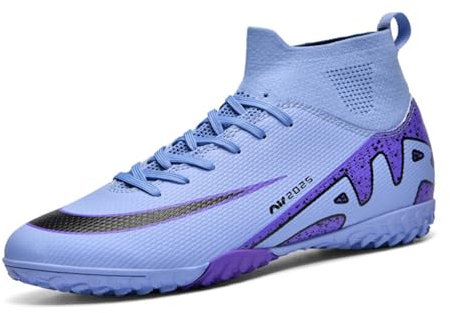 WEJIESS Herren Fußballschuhe High Top Spikes Jugend Outdoor-Training Fußballschuhe Professionelle sportliche Sportschuhe Turf Trainer