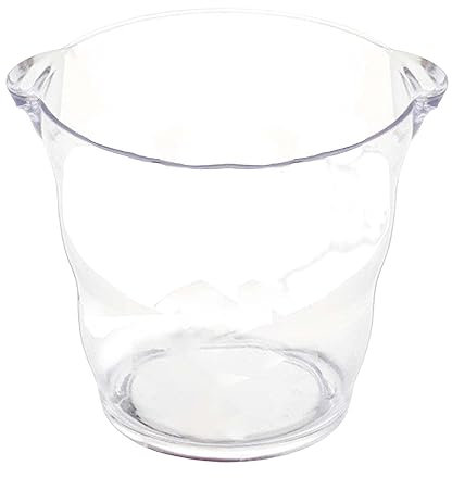 Cubo de hielo Caja de almacenamiento transparente de alta capacidad Caja de almacenamiento impermeable Vino Cerveza Cóctel Cubo de hielo Enfriador portátil para bar Restaurante Cubo de vino, fácil de