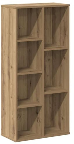 vidaXL Estantería de Madera de ingeniería Roble Artesano 50x25x105 cm, librería, estantería de Libros, Estante de Libros, librerías