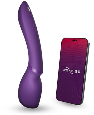 We-Vibe Wand 2 Massaggiatore a bacchetta vibrante - Massaggiatore a bacchetta senza fili con controllo via app - Giocattoli sessuali per donne - Più di 10 vibrazioni - Funzionamento silenzioso