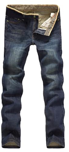 Sunnyuk Pantalon Vaquero Hombre Pantalones Vaqueros 2024 Pantalones Casual Moda Elástico Largos Pantalones Ropa Talla Grande Fitness Jeans Slim Fit Pantalon
