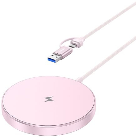 BENFEI Magnetic Wireless Charger 15w Compatile with iPhone 16/16 Pro/16 Plus/16 Pro Max/iPhone 15 Pro Max Plus/iPhone 14 13 12 Series, Wireless Mag-Safe Charging Pad, Mag Charger