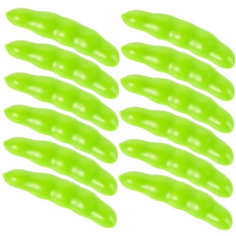 ABOOFAN 20pezzi Modelli Piselli in Plastica Realistica Oggetti Scena Per Verdure Decorative Verdi Simulazioni Per Foto e Vetrine